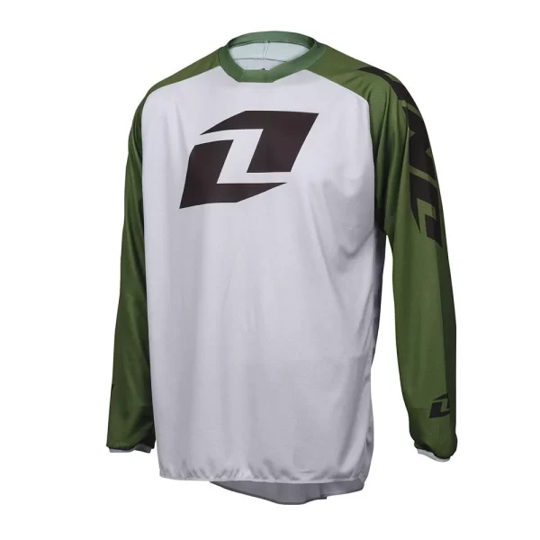 One Industries Atom Motocross Jersey - Icon Grey / Green