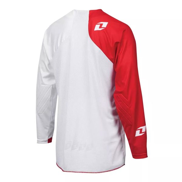One Industries Vapor Motocross Jersey - Solid Red / White