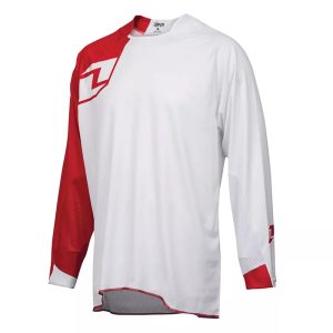 One Industries Vapor Motocross Jersey - Solid Red / White