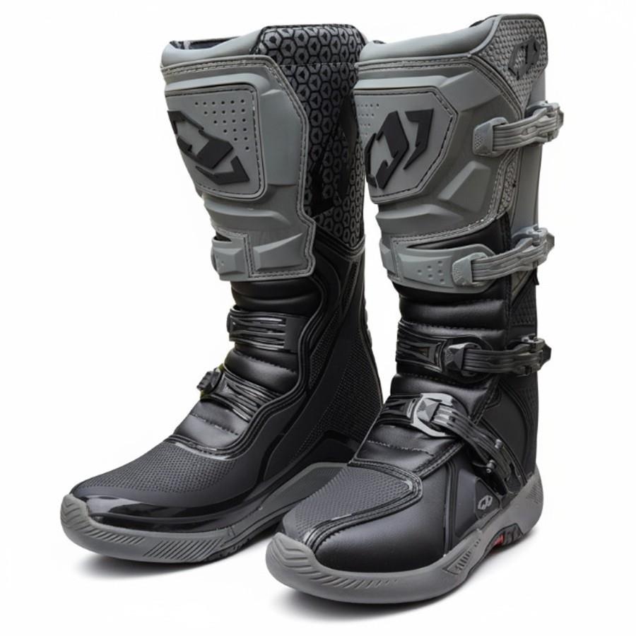 Jopa Black Grey Motocross Boots