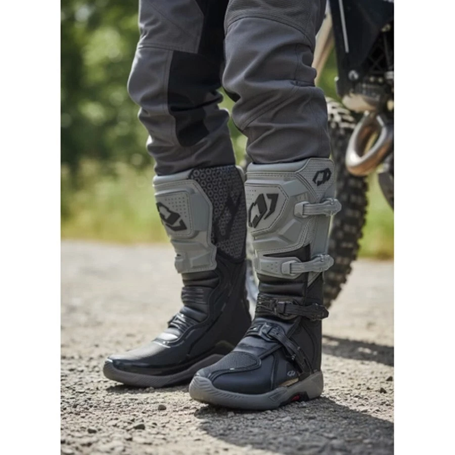 Jopa Black Grey Motocross Boots