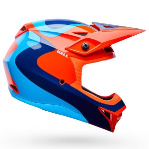 Bell MX-10 MIPS Motocross Helmet - WAVE ORANGE / BLUE