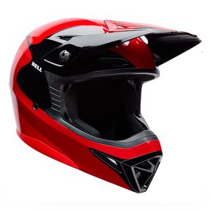 Bell MX-10 MIPS Motocross Helmet - WAVE RED / BLACK