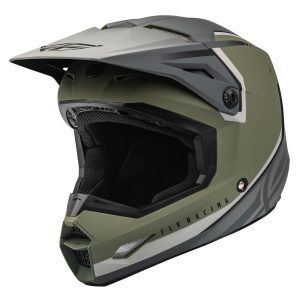 Fly Racing Motocross Helmet Kinetic - VISION OLIVE GREEN