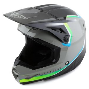 Fly Racing Motocross Helmet Kinetic - VISION GREY / BLACK
