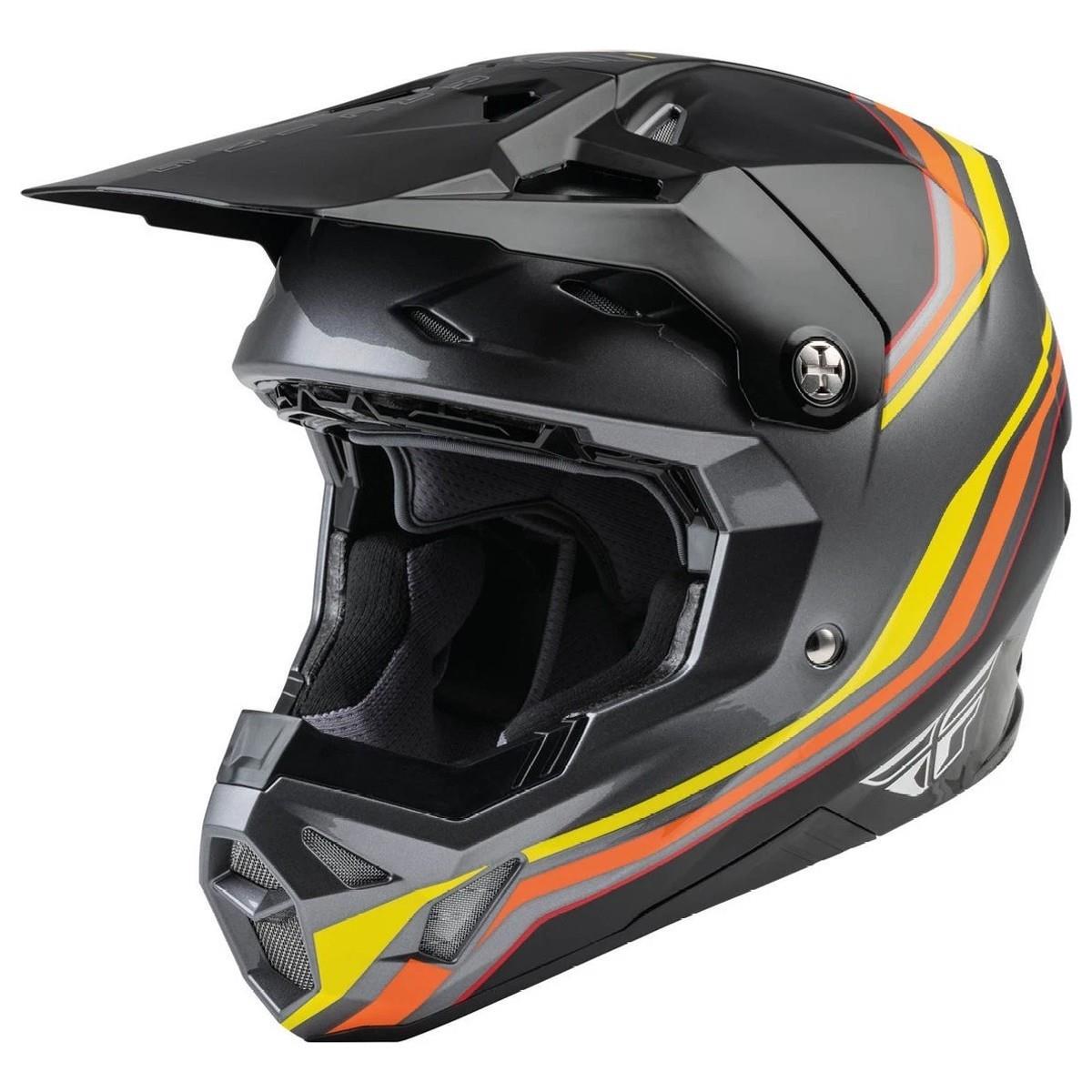 Fly Racing Motocross Helmet Formula CP - SPEEDER SE BLACK / YELLOW / RED