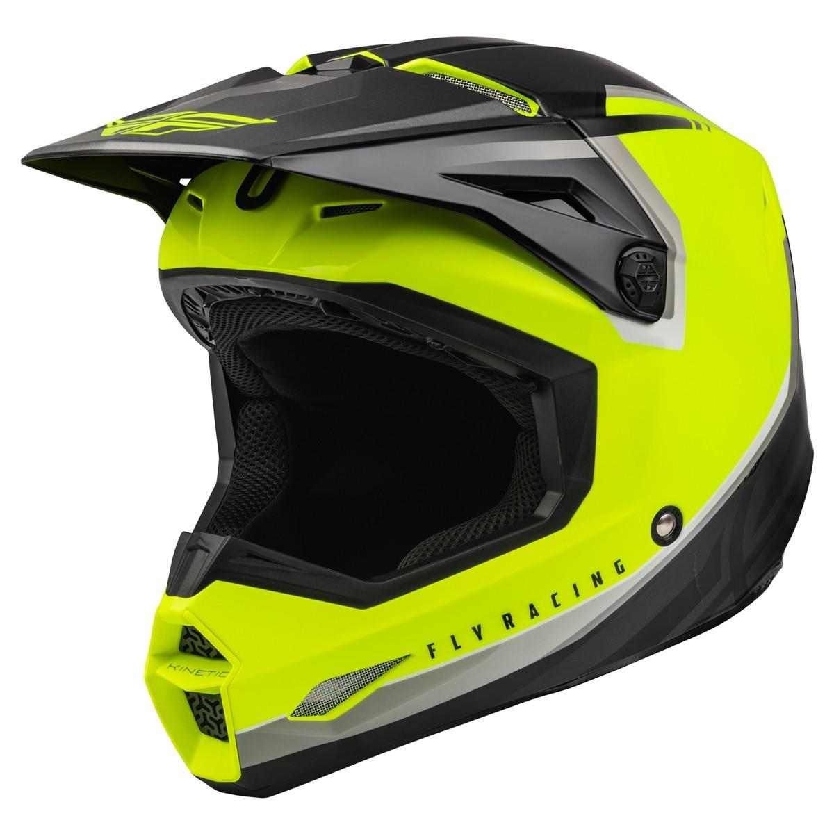 Fly Racing Motocross Helmet Kinetic - VISION YELLOW FLUO / BLACK