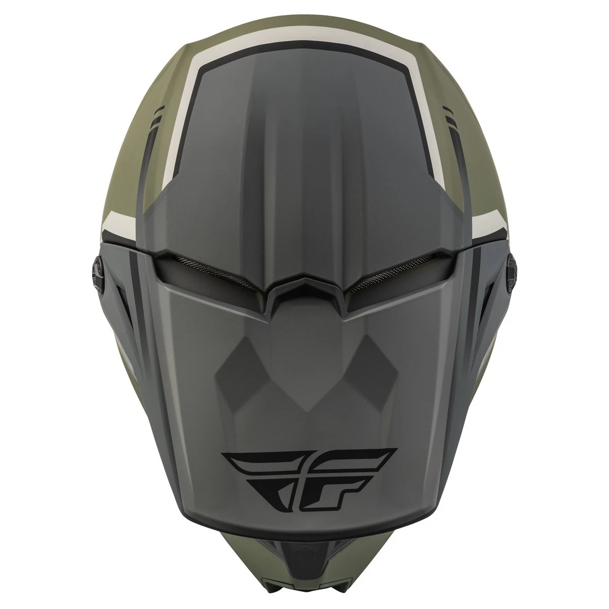 Fly Racing Motocross Helmet Kinetic - VISION OLIVE GREEN - Image 3