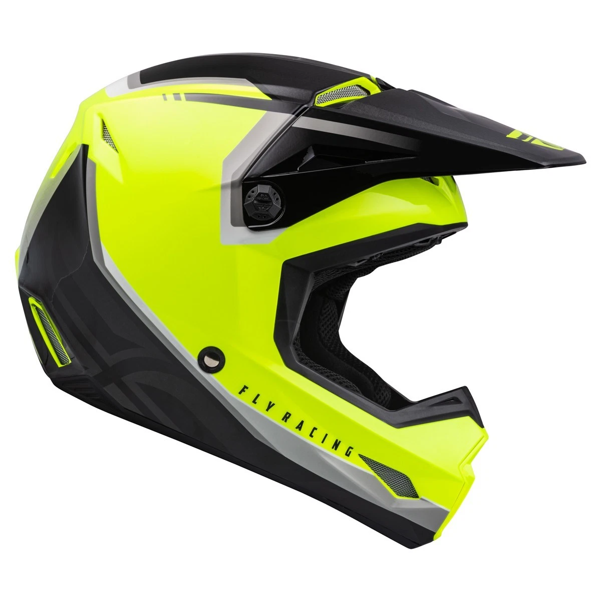 Fly Racing Motocross Helmet Kinetic - VISION YELLOW FLUO / BLACK - Image 2