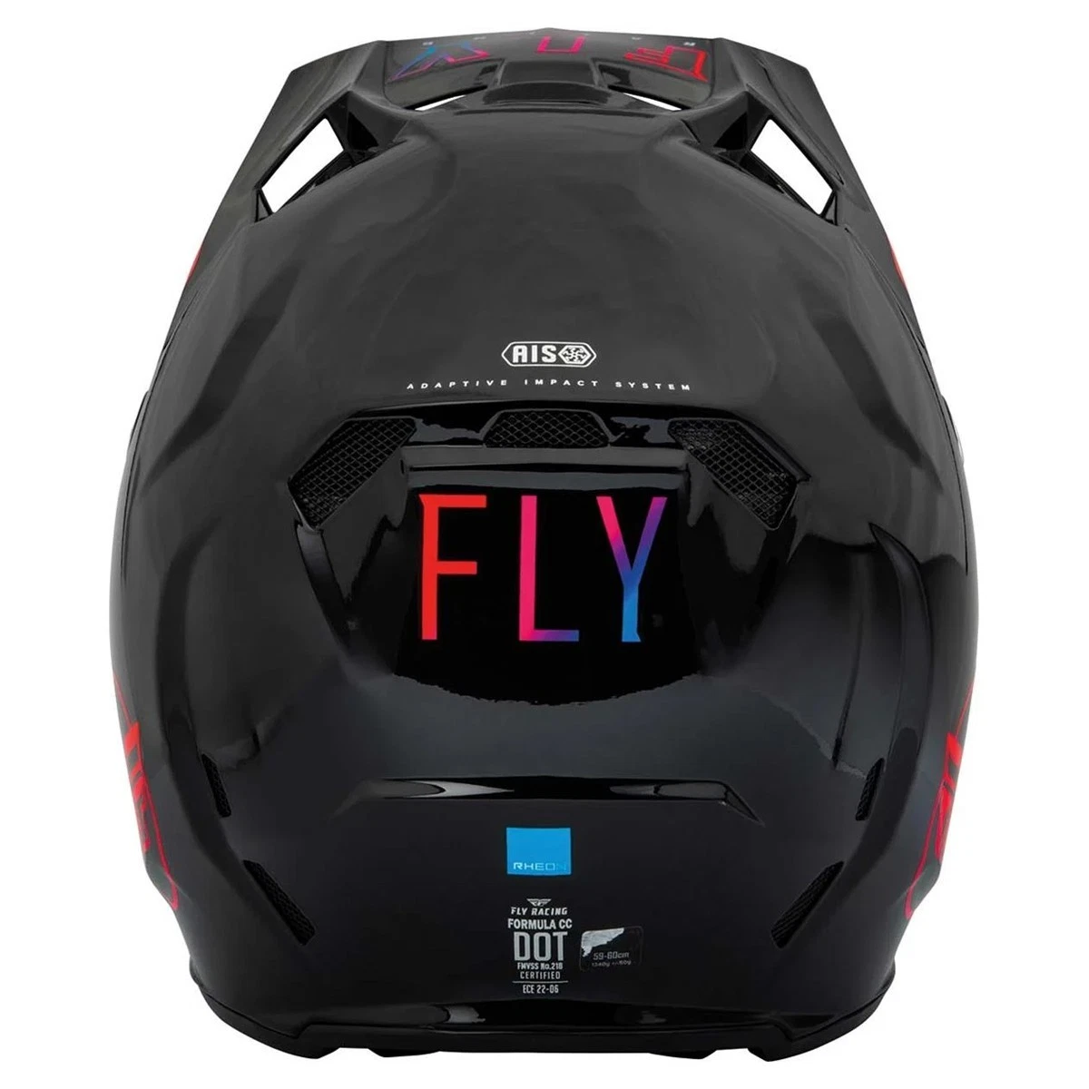 Fly Racing Motocross Helmet Formula CC - AVENGER BLACK - Image 3
