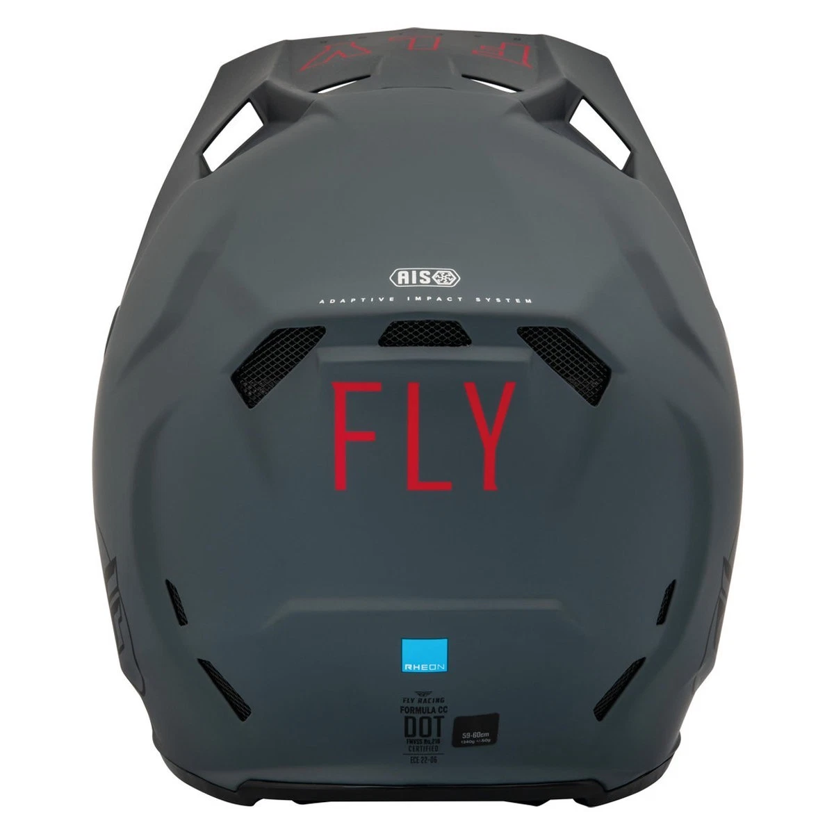 Fly Racing Motocross Helmet Formula CC - CENTRUM GREY / BLACK - Image 4