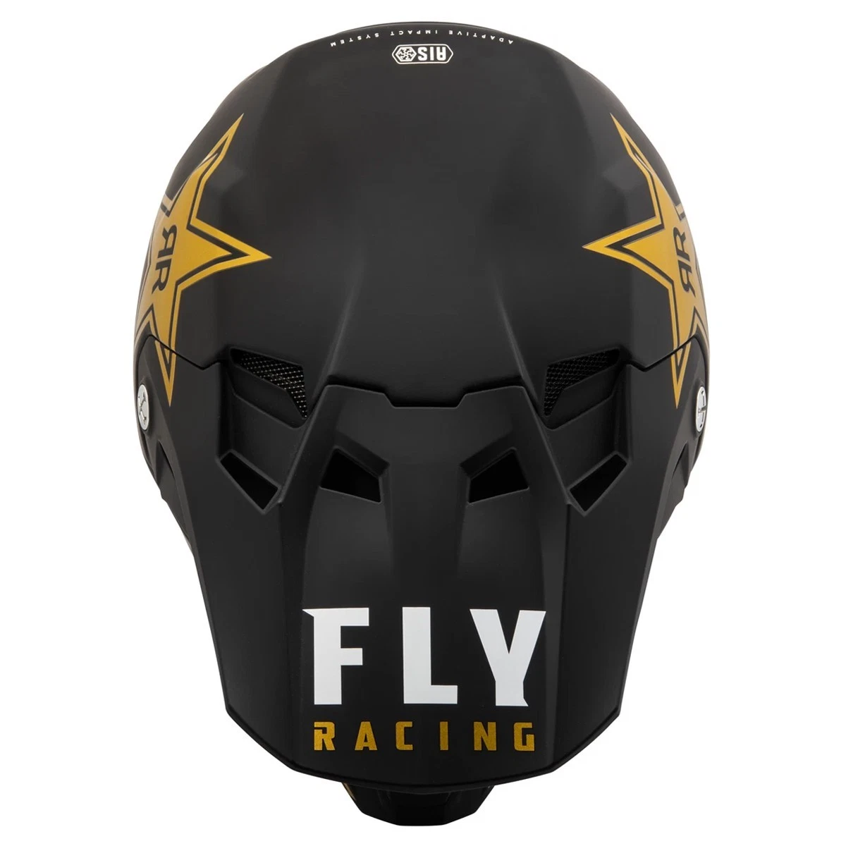 Fly Racing Motocross Helmet Formula CC - ROCKSTAR BLACK / GOLD - Image 3