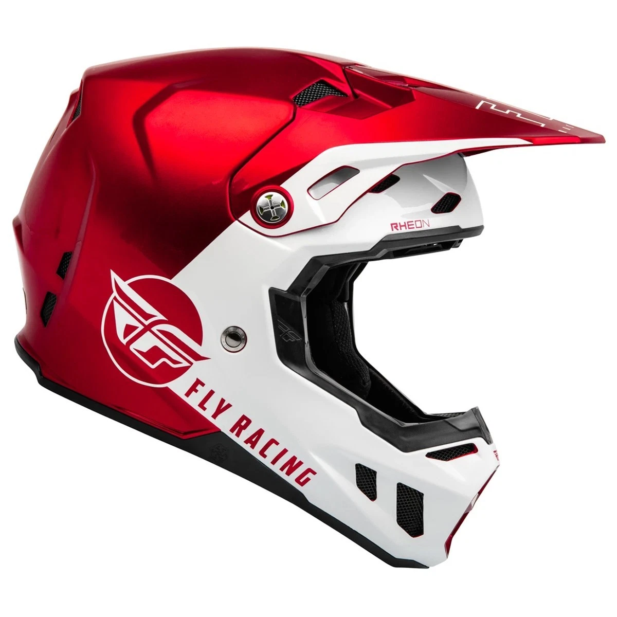 Fly Racing Motocross Helmet Formula CC - CENTRUM RED / WHITE - Image 2