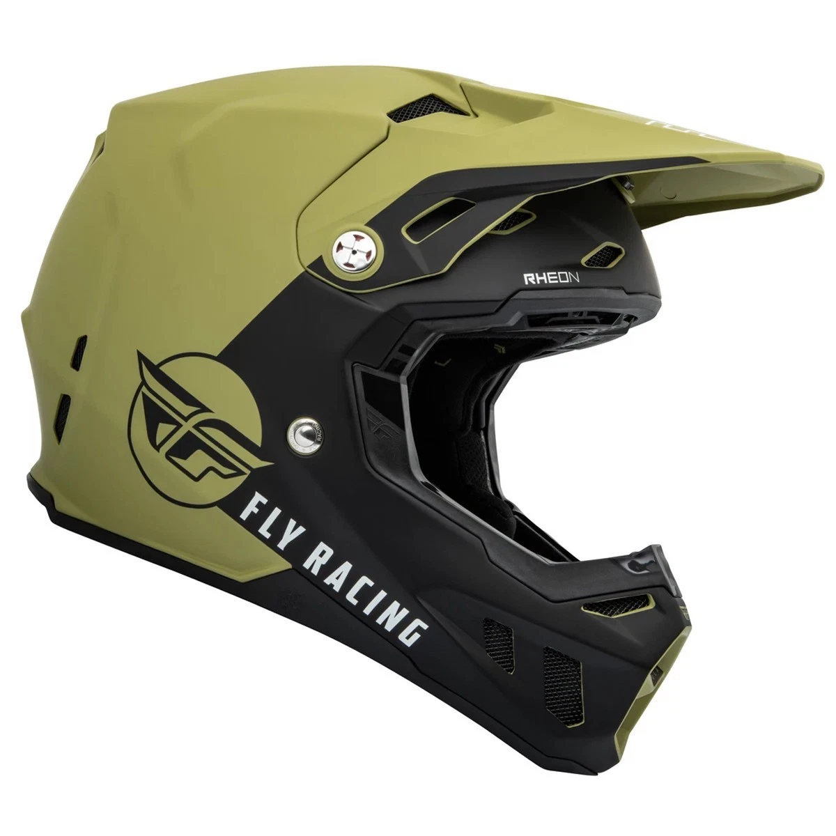 Fly Racing Motocross Helmet Formula CC - CENTRUM OLIVE GREEN / BLACK - Image 2