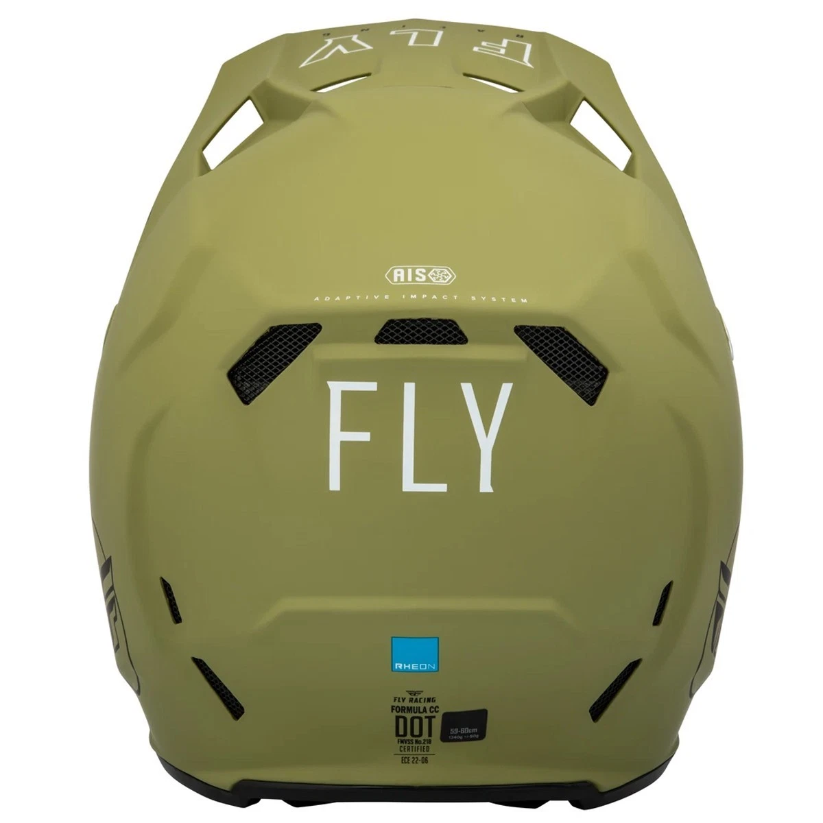 Fly Racing Motocross Helmet Formula CC - CENTRUM OLIVE GREEN / BLACK - Image 4