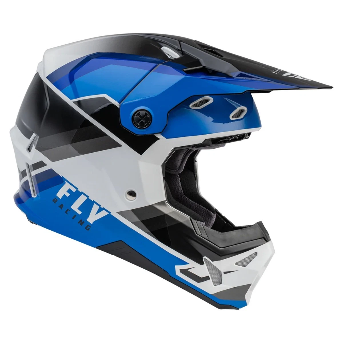 Fly Racing Motocross Helmet Formula CP - RUSH BLACK / BLUE / WHITE - Image 2