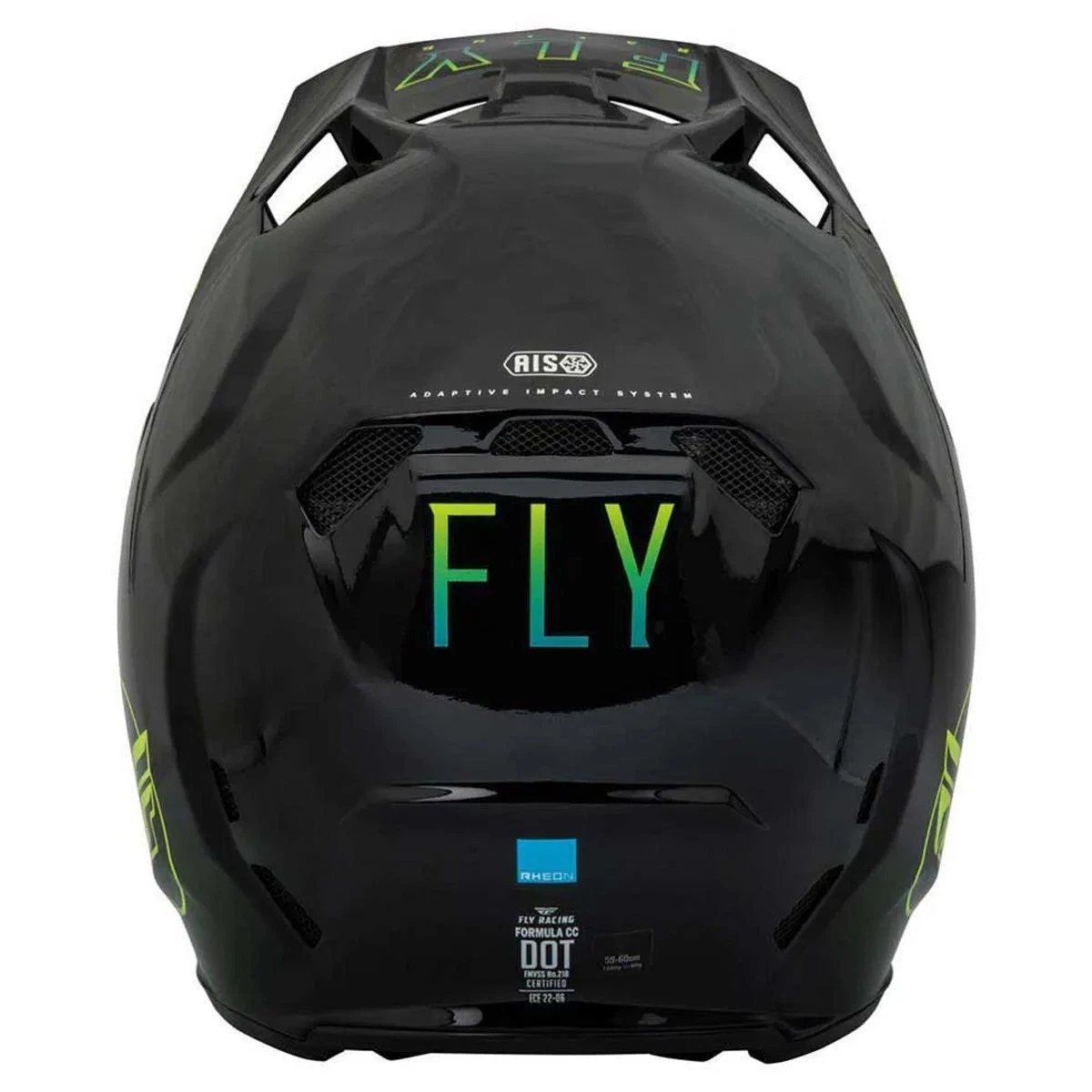 Fly Racing Motocross Helmet Formula CC - CENTRUM BLACK / BLUE / YELLOW - Image 4