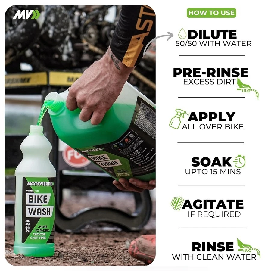 Motoverde 5L +1L Bike Wash Motocross MX Cleaner - Image 3