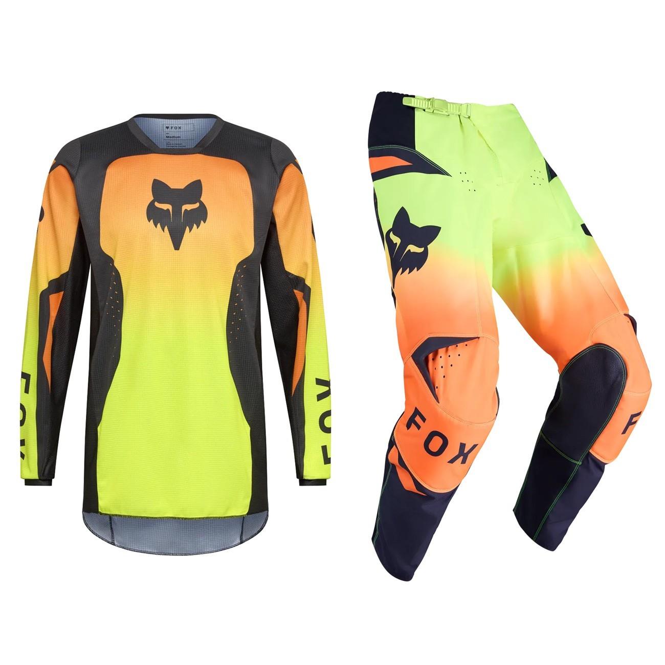 Fox Racing 180 Motocross Kit Mx Pants & Jersey - SHIELD FLUORESCENT YELLOW