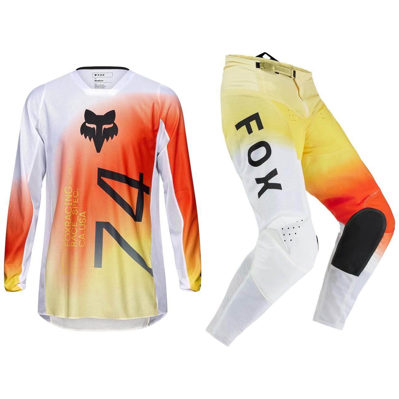 Fox Racing 180 Motocross Kit Mx Pants & Jersey - HAZE WHITE