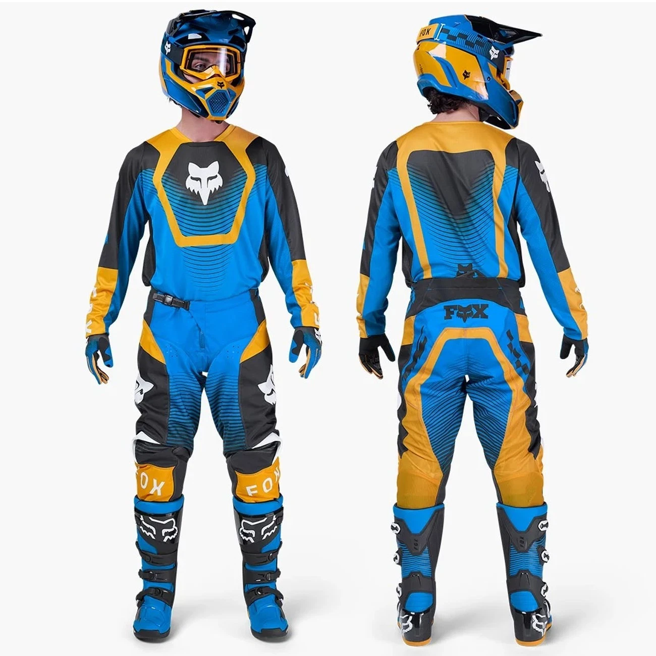 Fox Racing 180 Motocross Kit Mx Pants & Jersey - COLLECT BLUE - Image 2