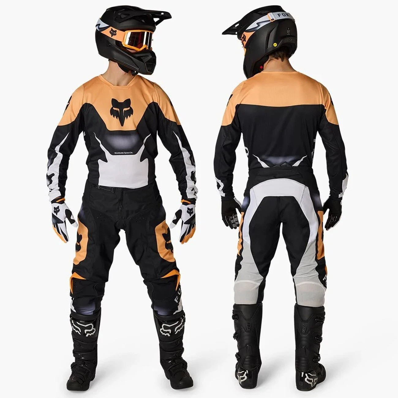 Fox Racing 180 Motocross Kit Mx Pants & Jersey - NOBLE BLACK / WHITE - Image 2